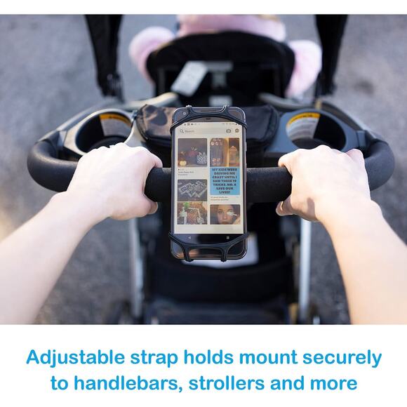 2pk Universal Motorcycle MTB Bike Bicycle Handlebar Mount Holder Cell Phone GPS - Picture 5 of 12